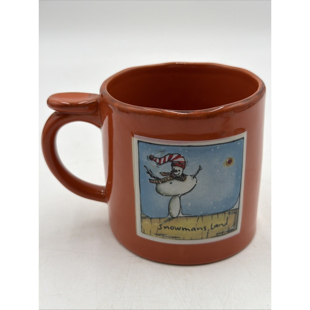 Vintage Snowman's Land Mug Drink Up Be Happy By Marcie St. Clair Midwest CBK